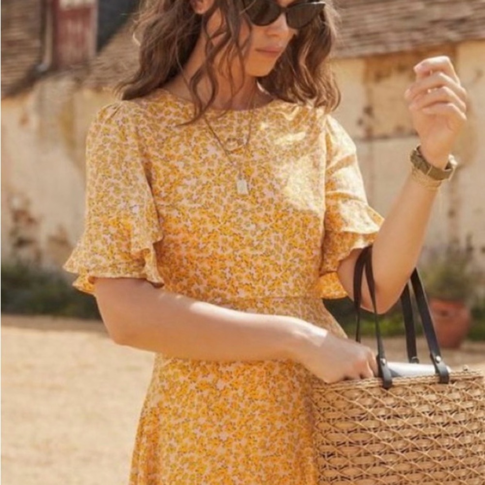 Auguste the Label yellow floral dress